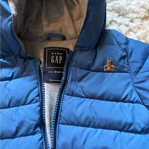 GAP Kids Baby Bright Blue Puffer Jacket